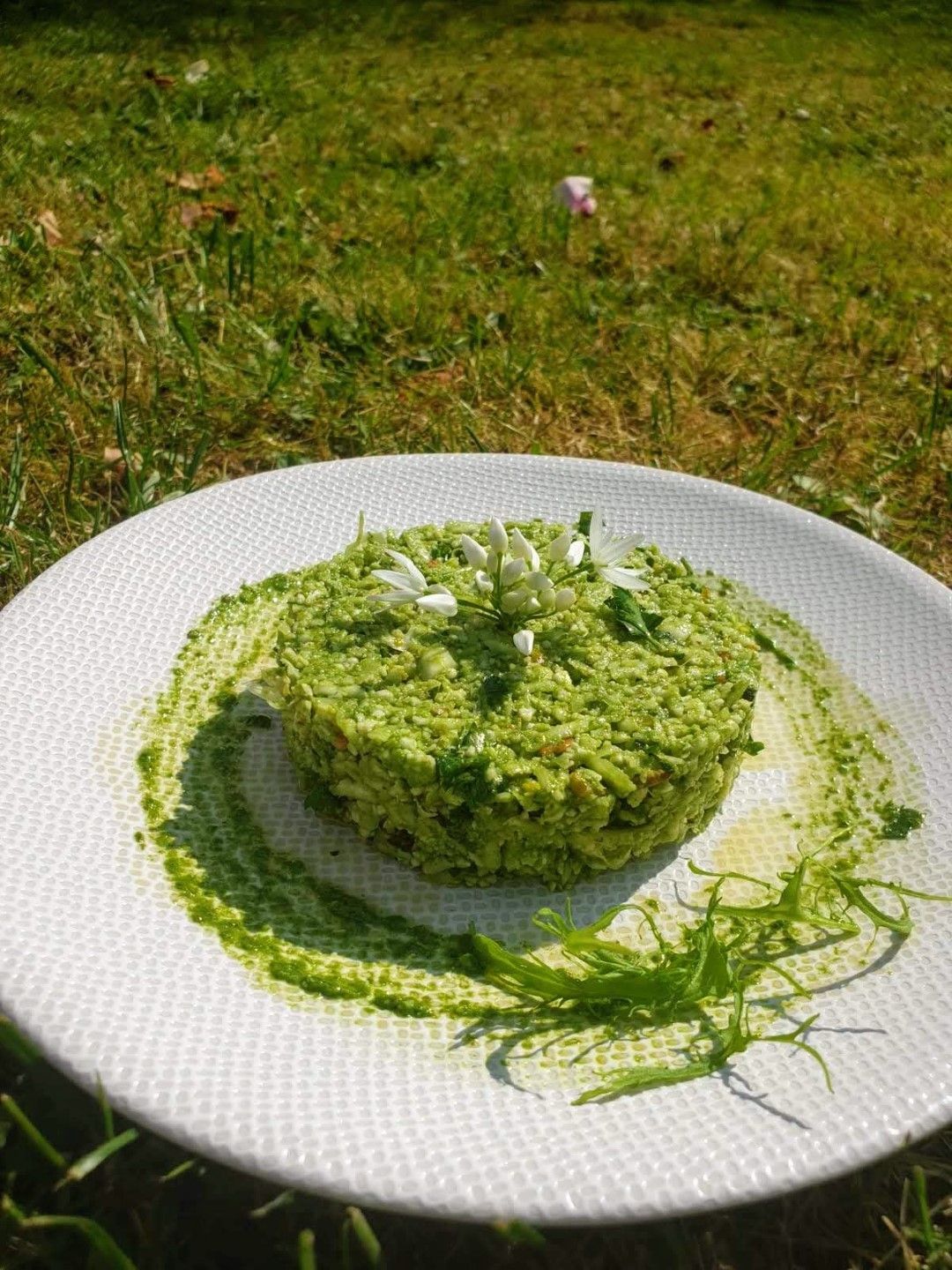 Taboulé de choux fleur au pesto d'ail des ours